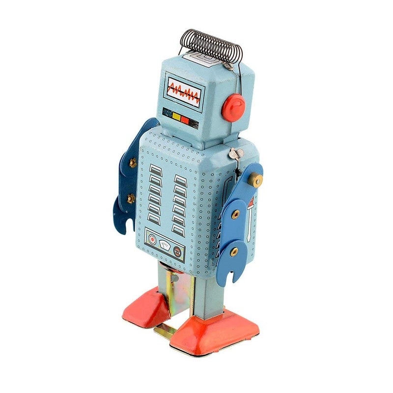 CHIMUYU Wind Up Vintage Robot Retro Classic Clockwork Spring for Collection, Xmas, Gift, Party, Birthday, Festival, Surprise, Memories - Image 5
